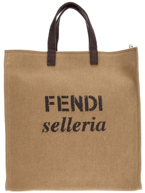 fendi selleria shopper tote